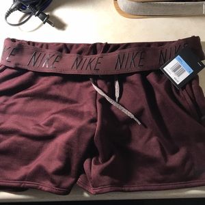 Nike maroon lounge shorts